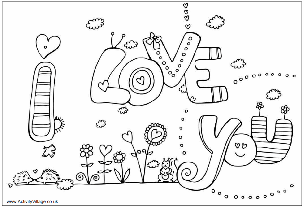 i love you baby coloring pages - photo #4