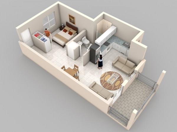 45 Modern Studio Apartment Floor Plans You Must Needs One