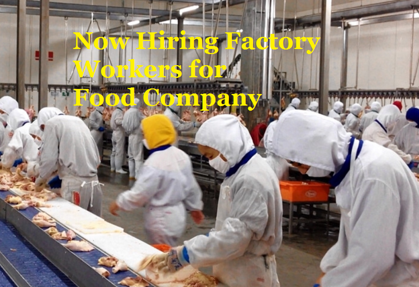Taiwan Hiring Factory Workers for FOOD Manufacturing company PINOY