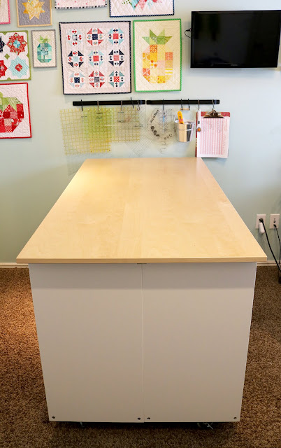 DIY cutting table IKEA hack for my sewing room