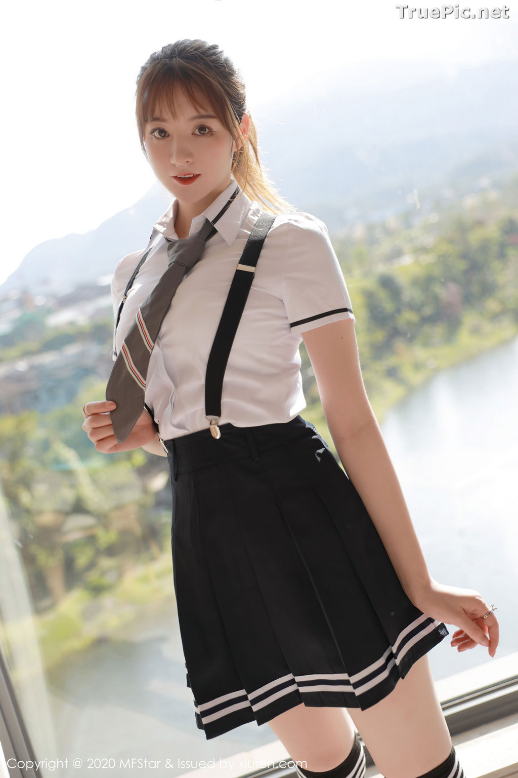 Image MFStar Vol.390 - Chinese Model - yoo优优 - Sexy Student Uniform - TruePic.net - Picture-24