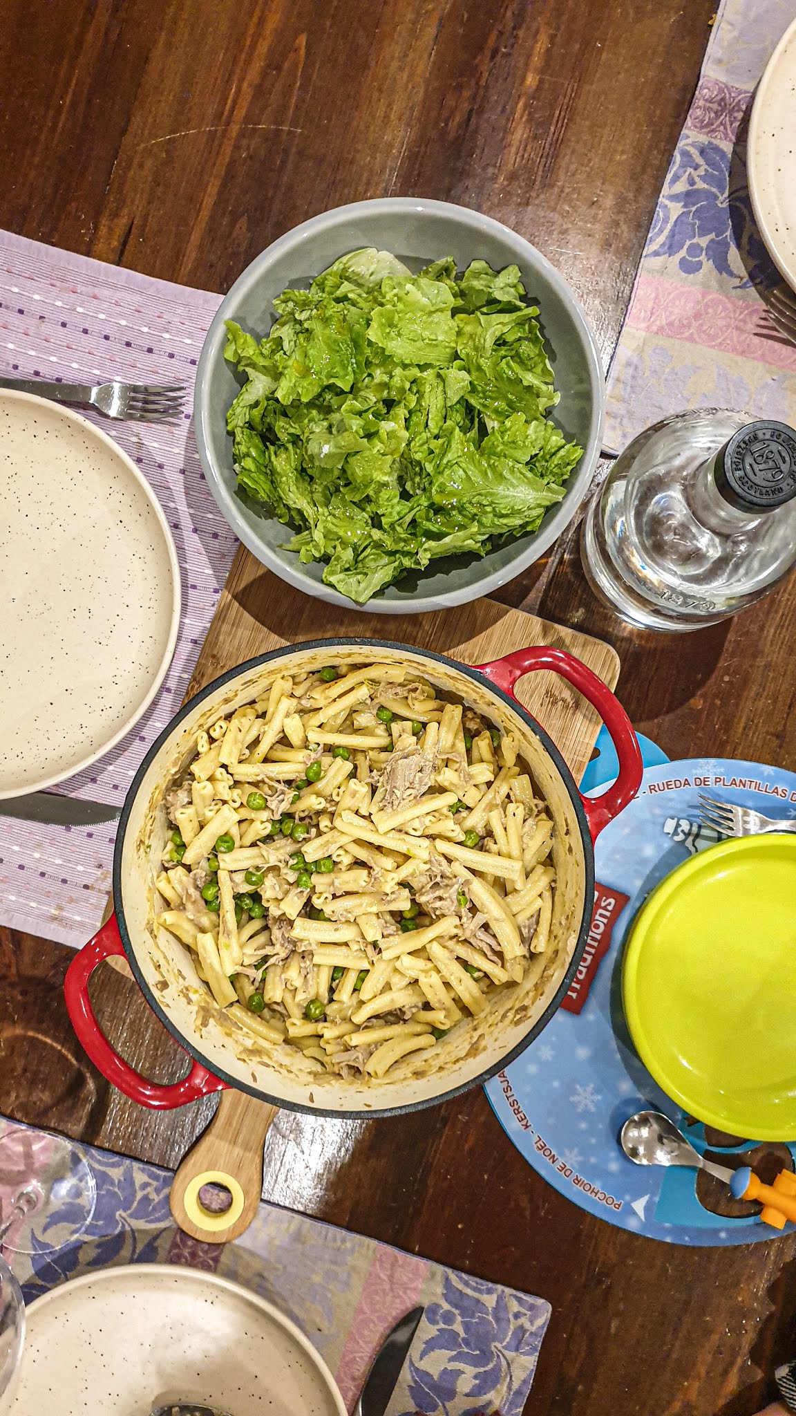 Carbonara de Peru com Ervilhas