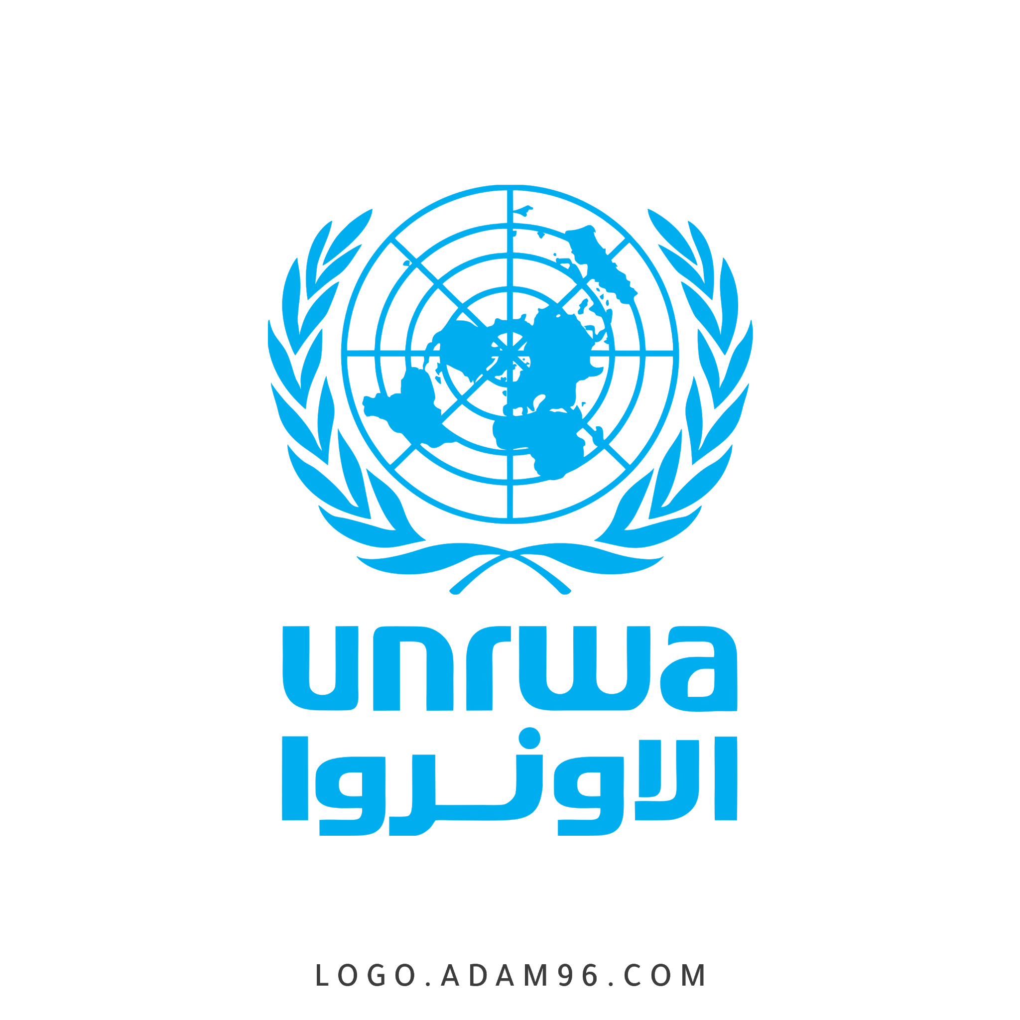 تحميل شعار منظمة الاونروا العالمية لوجو رسمي بدقة عالية Png