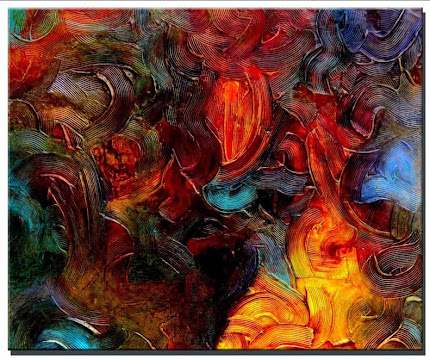 Abstract Painting "Symphony" by Dora Woodrum