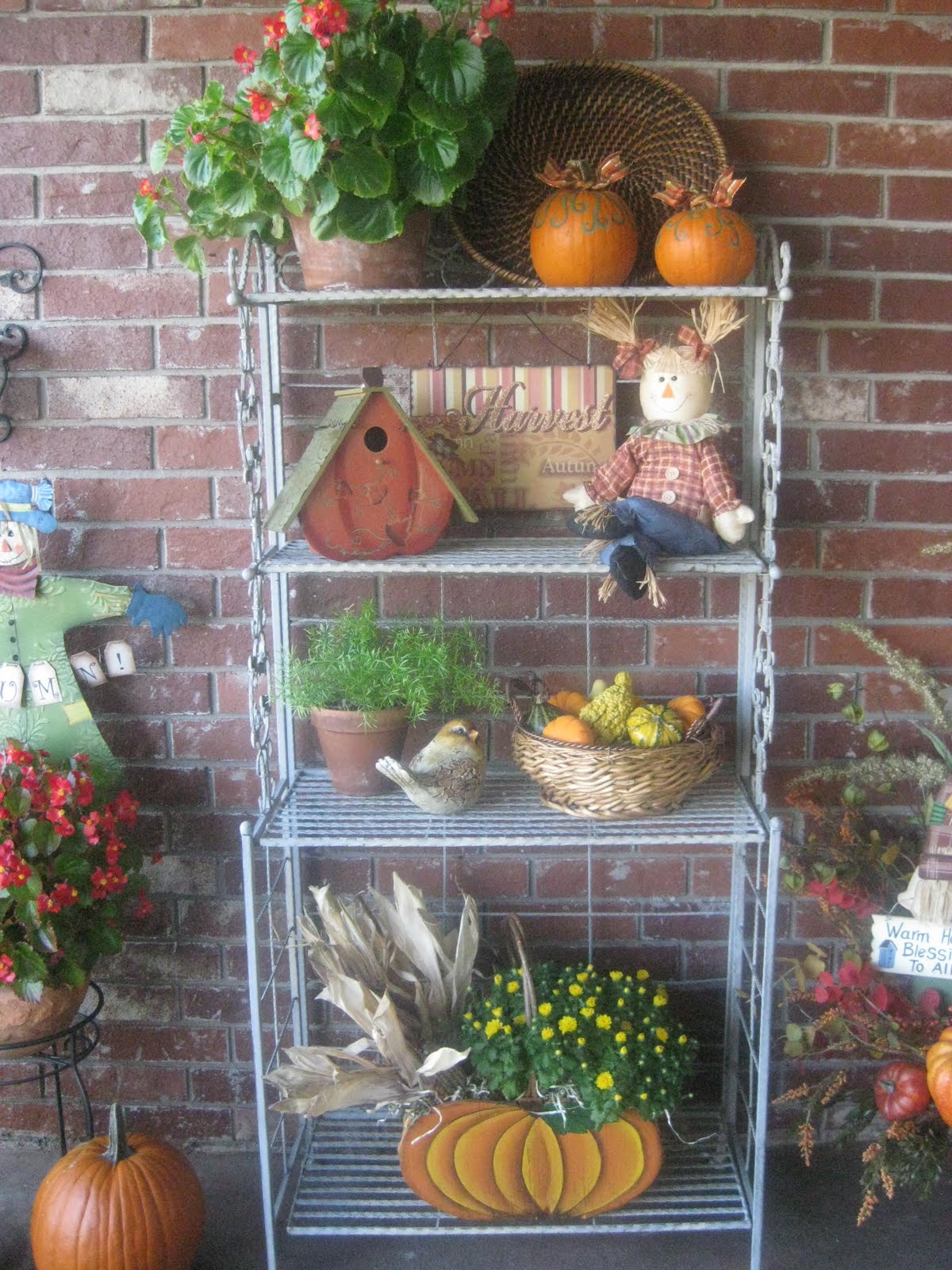 Kristen's Creations Autumn Patio Display
