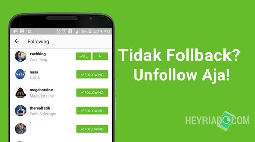 Cara Unfollow Instagram yang Tidak Follback Cara Unfollow Instagram yang Tidak Follback