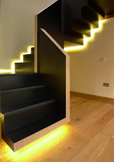 wooden stairs design ideas with railing for home interior decor 2019