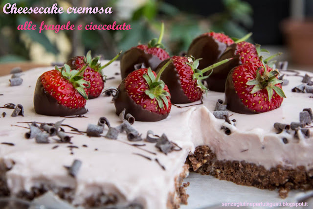 cheesecake cremosa alle fragole e cioccolato senza cottura con kenwood