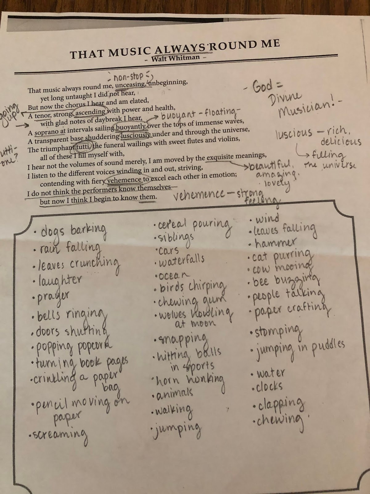 Music Always Round Me Students Always Amazing Me God Always