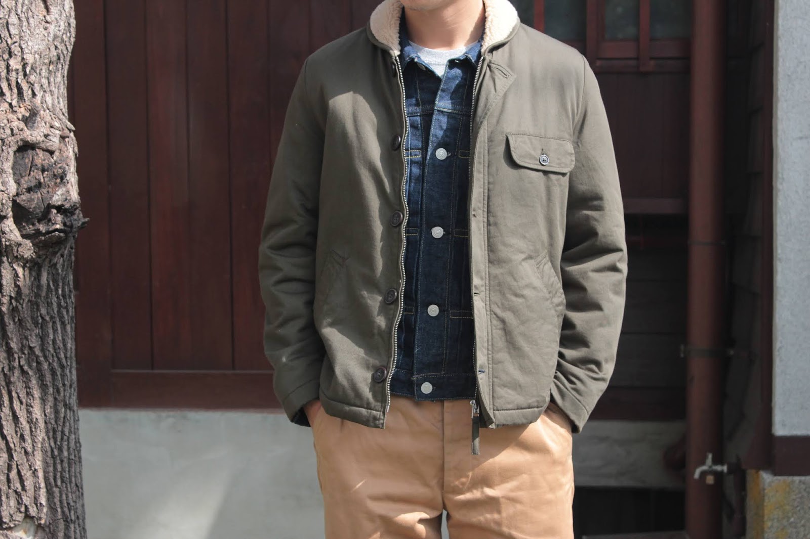 universal works n1 jacket navy