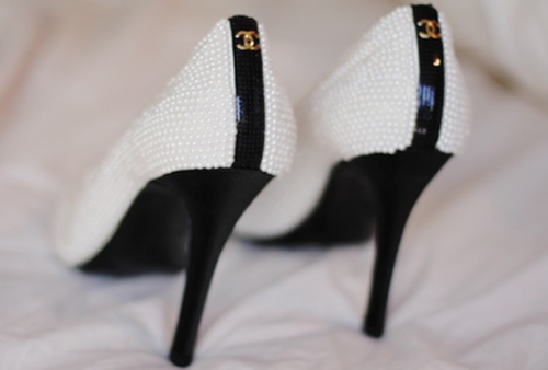 fashion: Shoe Inspiration: {Chanel Pearl Spectator Pumps}