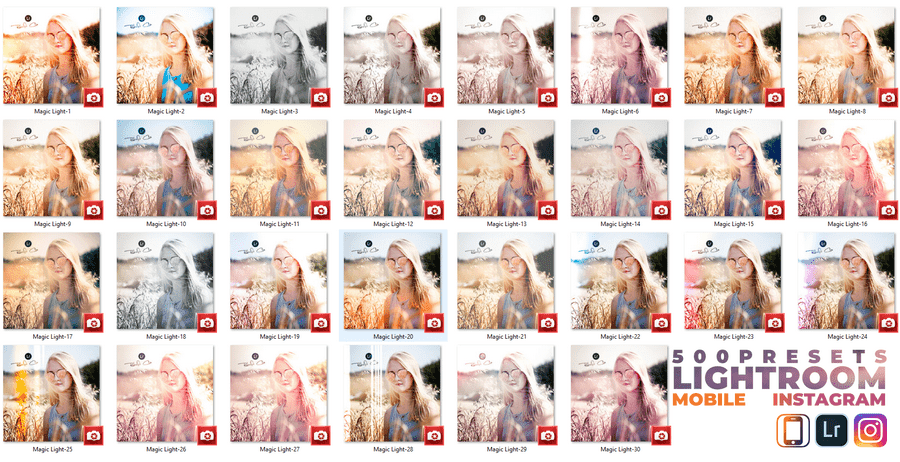 Presets Collections Premium – 500 Presets Lightroom Mobile (DNG)