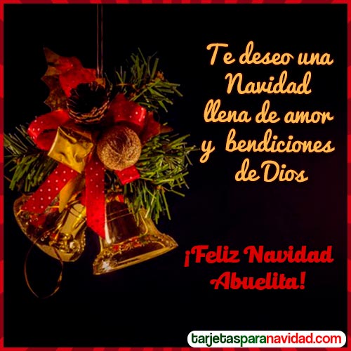 tarjetas para dedicar de navidad abuelita