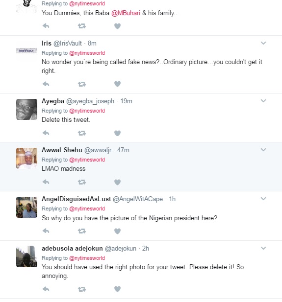 Breaking News Today In Nigeria Look Naija Blog New York Times Uses President Buhari's Picture