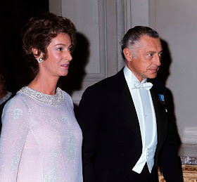 Gianni Agnelli with his wife, Marella, in 1966.