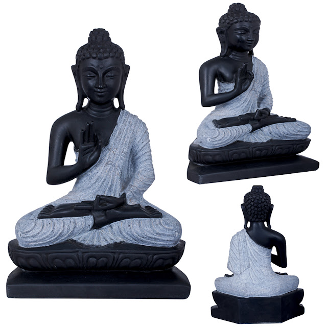 Padmasana Buddha, His Hands in Dharmachakra Mudra