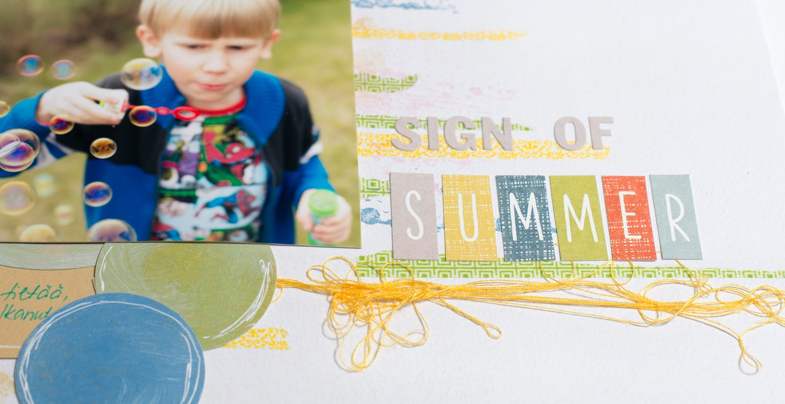 Scrapbooking Layout: Sign Of Summer