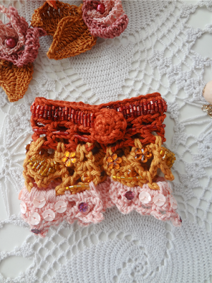 The Golden Hour Cuff - crochet pattern release