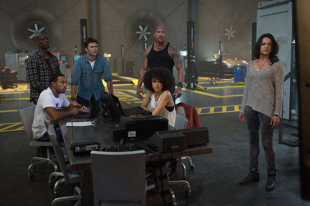 The Fate of the Furious, Fast and Furious, F8, Vin Diesel, Jason Statham, Dwayne Johnson, Charlize Theron, Michelle Rodriguez, fast action, fast cars, Tyrese Gibson, Movie Review, byrawlins, 