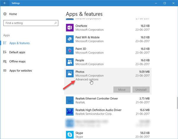 L'app Foto di Windows 10 è lenta da aprire