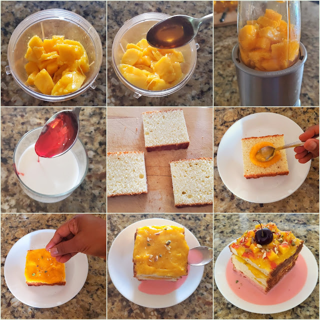 images of Mango Rose Delight / Easy Mango Delight / Mango Delight - A Quick Mango Dessert