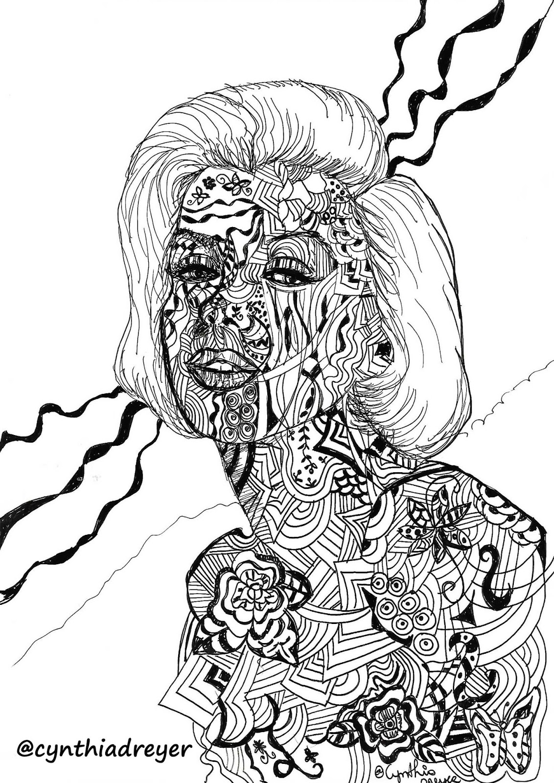 Cynthia Dreyer Art Faces Famosas Marilyn Monroe eterna