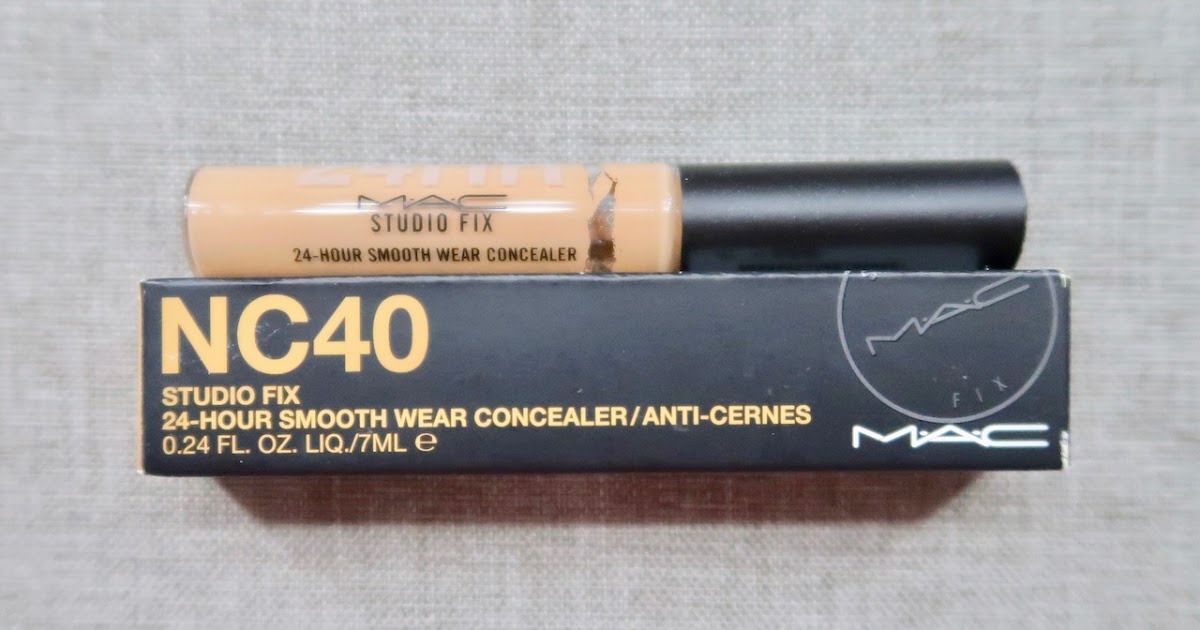 MAC Studio Fix 24 Hr. Smooth Wear Concealer NC40 review Best MAC