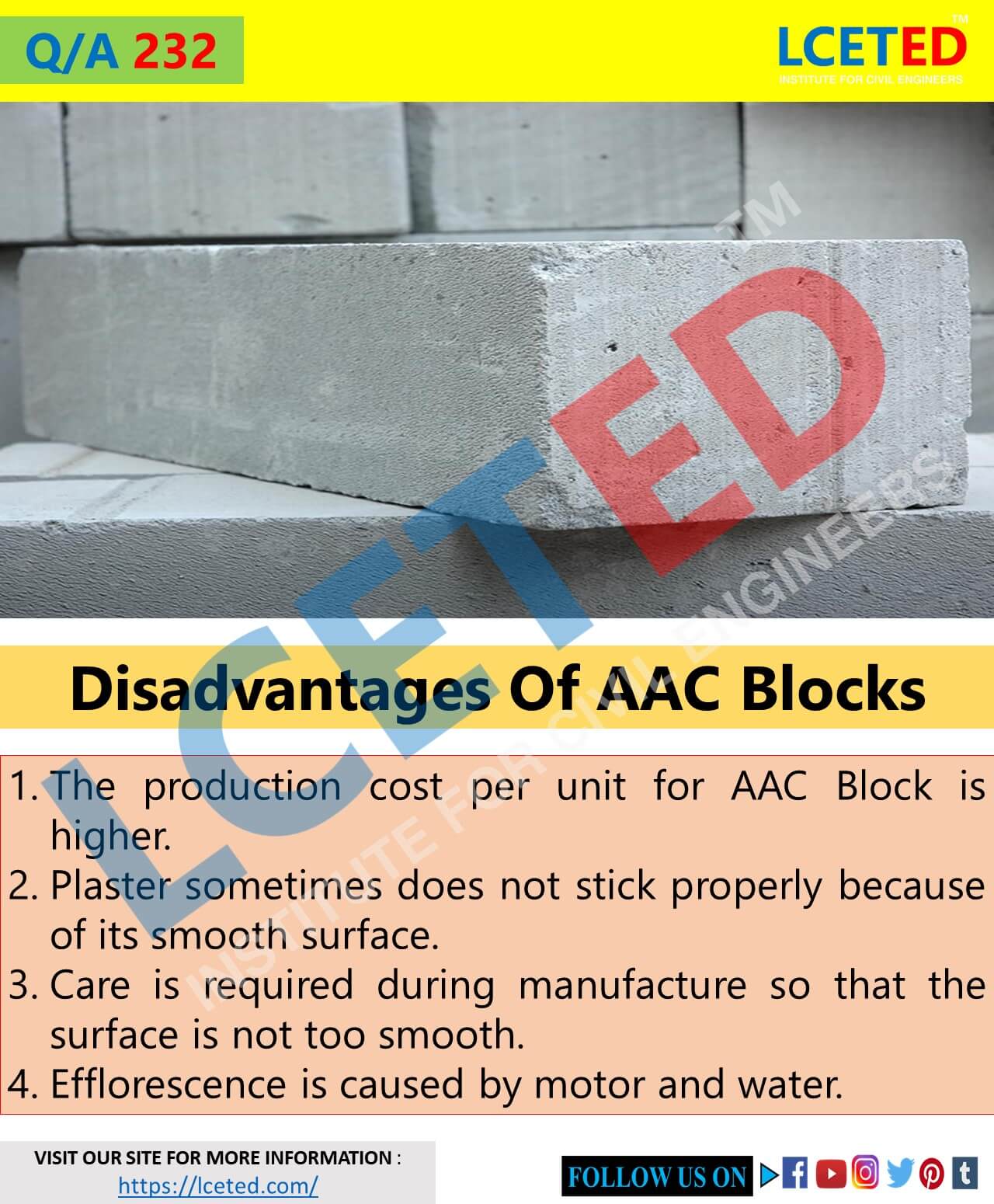 Merits And Demerits Of Autoclaved Aerated Concrete (AAC Blocks) lceted