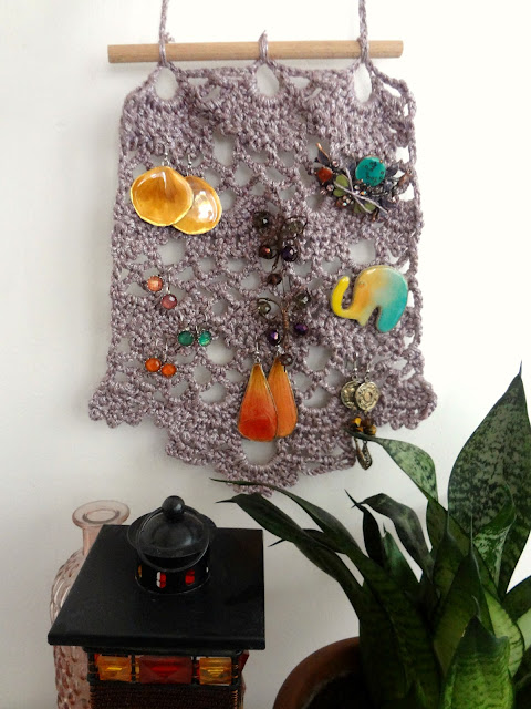 Lace Wall Hanging - Earring & Brooches Display