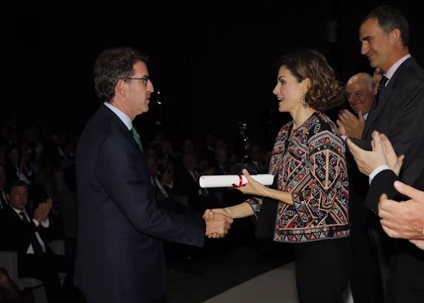 King Felipe of Spain and Queen Letizia of Spain deliver accreditations of the 6th edition of Honorary Ambassadors of the Brand 'Spain' 