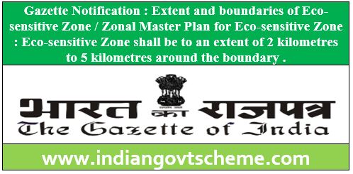 Zonal Master Plan for Eco-sensitive Zone