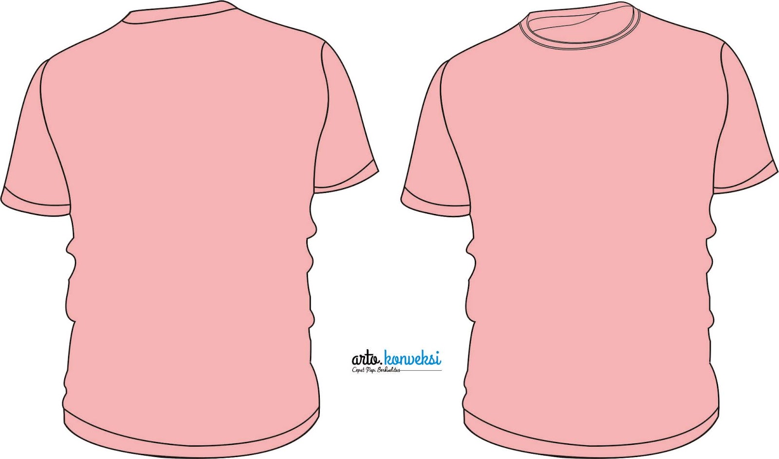 Gambar Baju Pink Polos Depan Belakang Rahman Gambar