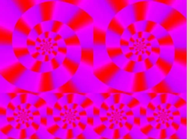 Optical Illusion in which concentric Circles seems to be moving
