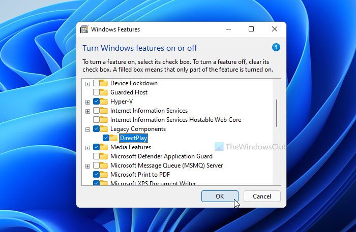 Windows 11/10에서 DirectPlay를 설치하고 활성화하는 방법