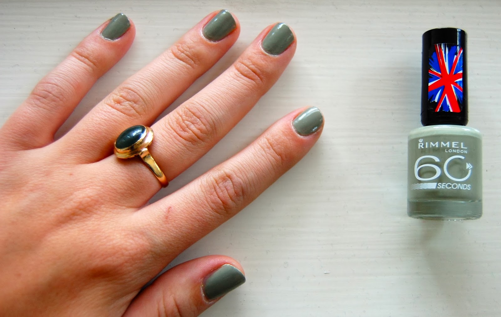 Kb Beauty Rimmel 60 Second Nail Polish In Sage All The Rage