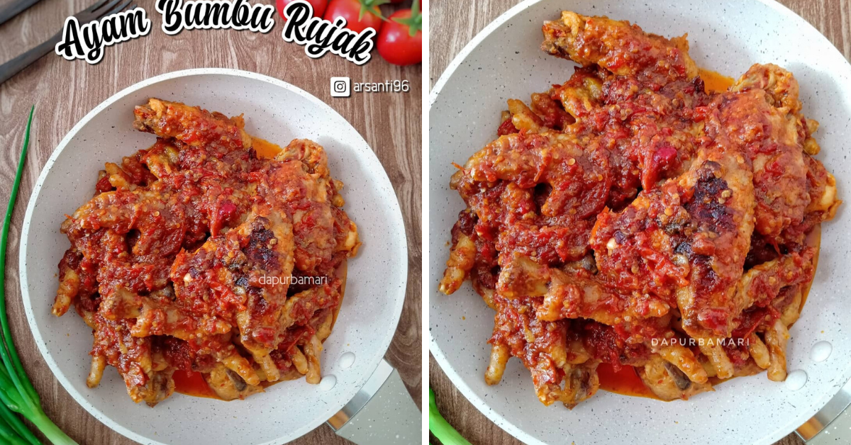 Ayam Bumbu Rujak Pedas Segarnya Tak Ada Duanya Modern Id