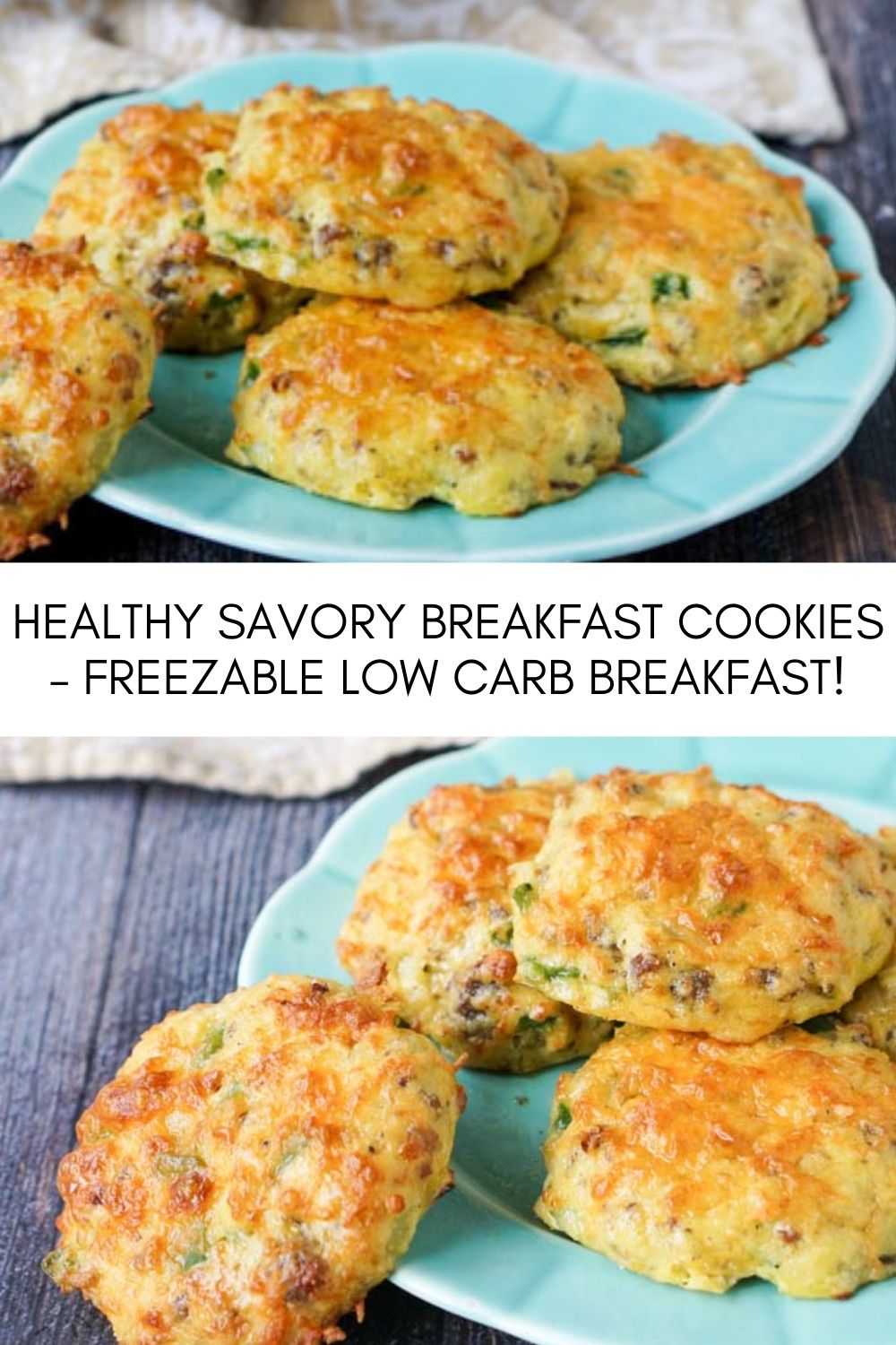 HEALTHY SAVORY BREAKFAST COOKIES FREEZABLE LOW CARB BREAKFAST