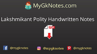 Lakshmikant Polity Handwritten Notes PDF