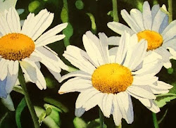 watercolor daisy paintings watercolour jacqueline gnott fine daisies daisys flower flowers realism contemporary artist dailypaintworks