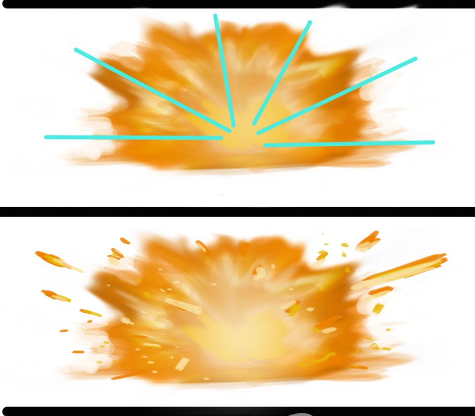 How to paint Explosions tutorial