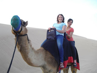 Riding a camel !