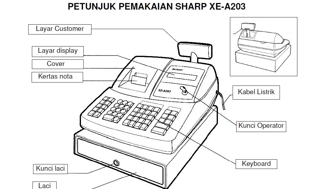 Mesin Kasir Panduan Menggunakan Mesin Kasir Cash Register Sharp Xe A 203 Mesin Kasir Panduan Menggunakan Mesin Kasir Cash Register Sharp Xe A 203