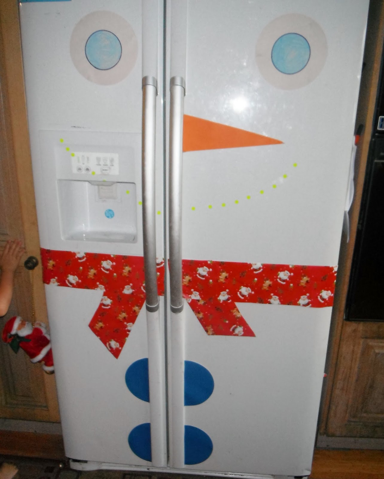 Adventures at home with Mum: Our Snowman Christmas fridge