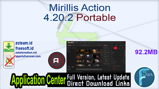 Mirillis Action 4.20.2 Portable_ ZcTeam.id