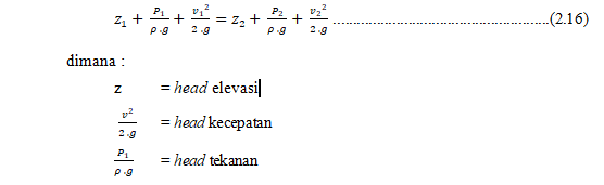 Persamaan Kontinuitas Dan Bernoulli Pada Mekanika Fluida