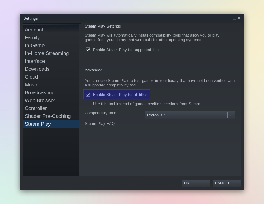 How to install Proton for Steam Play on Linux