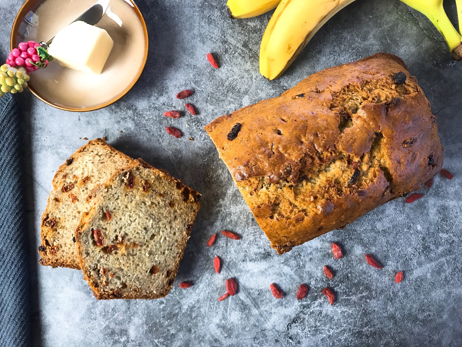 Banana Bread with Goji Berries