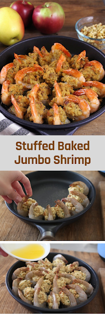 Stuffed Baked Jumbo Shrimp | Savoury Recipes