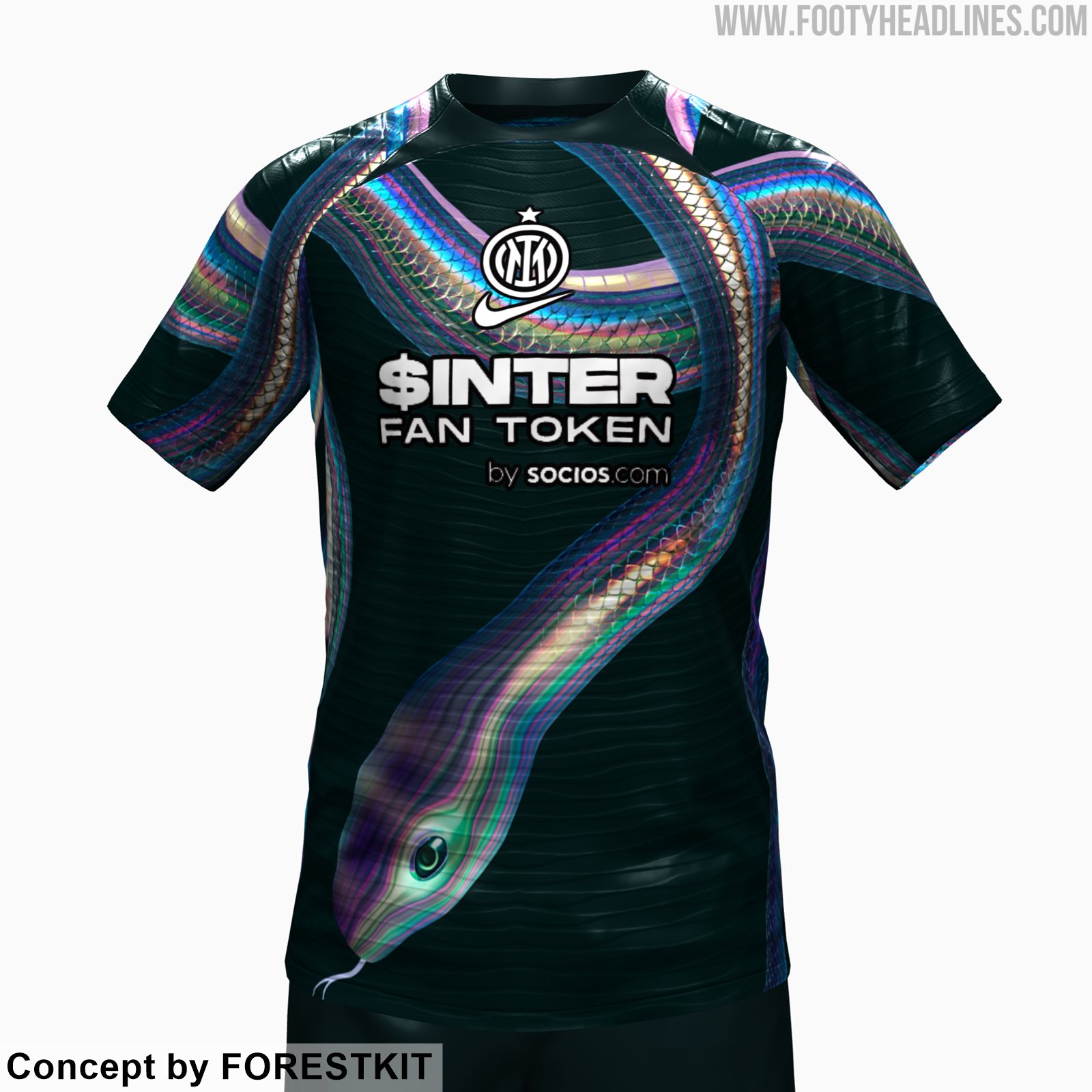 Concept Inter Milan All Kits Inter Milan Snake Edition Football Jersey