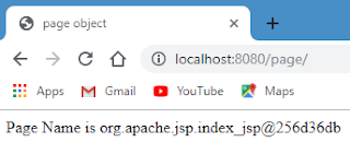 JSP implicit page object